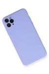 Apple iPhone 11 Pro Max Kılıf Nano içi Kadife Silikon - Lila