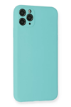 Apple iPhone 11 Pro Max Kılıf Nano içi Kadife Silikon - Turkuaz