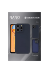 Apple iPhone 11 Pro Max Kılıf Nano içi Kadife Silikon - Mavi
