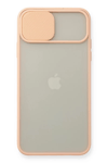 Apple iPhone 11 Pro Max Kılıf Palm Buzlu Kamera Sürgülü Silikon - Pembe