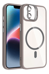 Apple iPhone 11 Remim Lensli Magsafe Standlı Kapak - Titan Gri