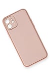 Apple iPhone 12 Kılıf Coco Deri Silikon Kapak - Pembe
