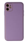 Apple iPhone 12 Kılıf Coco Deri Silikon Kapak - Lila