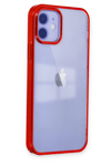 Apple iPhone 12 Kılıf Element Silikon - Kırmızı