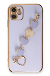 Apple iPhone 12 Kılıf Esila Silikon - Lila