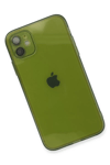 Apple iPhone 12 Kılıf Fly Lens Silikon - Yeşil