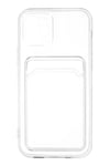 Apple iPhone 12 Kılıf Kart Şeffaf Silikon - Şeffaf