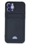 Apple iPhone 12 Kılıf Kelvin Kartvizitli Silikon - Lacivert