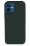 Apple iPhone 12 Kılıf Lansman Legant Silikon - Koyu Yeşil