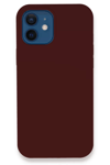 Apple iPhone 12 Kılıf Lansman Legant Silikon - Bordo