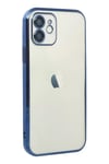 Apple iPhone 12 Kılıf Lensli Silikon - Lacivert