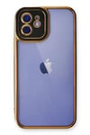 Apple iPhone 12 Kılıf Liva Lens Silikon - Siyah