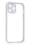 Apple iPhone 12 Kılıf Miami Şeffaf Silikon - Lila