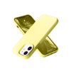 Apple iPhone 12 Kılıf Nano içi Kadife Silikon- Sarı