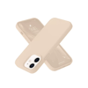 Apple iPhone 12 Kılıf Nano içi Kadife Silikon - Pudra