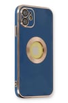 Apple iPhone 12 Kılıf Store Silikon - Mavi
