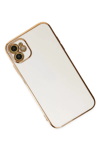 Apple iPhone 12 Kılıf Volet Silikon - Beyaz