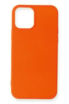 Apple iPhone 12 Mini Kılıf First Silikon - Turuncu