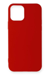 Apple iPhone 12 Mini Kılıf First Silikon - Koyu Kırmızı