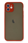 Apple iPhone 12 Mini Kılıf Montreal Silikon Kapak - Kırmızı