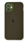 Apple iPhone 12 Mini Kılıf Montreal Silikon Kapak - Açık Yeşil