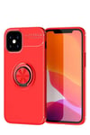 Apple iPhone 12 Mini Kılıf Range Yüzüklü Silikon - Kırmızı