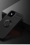 Apple iPhone 12 Mini Kılıf Range Yüzüklü Silikon - Siyah