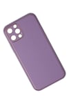 Apple iPhone 12 Pro Kılıf Coco Deri Silikon Kapak - Lila