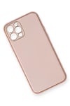 Apple iPhone 12 Pro Kılıf Coco Deri Silikon Kapak - Pembe