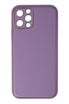 Apple iPhone 12 Pro Kılıf Coco Deri Silikon Kapak - Lila