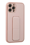 Apple iPhone 12 Pro Kılıf Coco Deri Standlı Kapak - Pembe