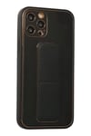 Apple iPhone 12 Pro Kılıf Coco Deri Standlı Kapak - Siyah
