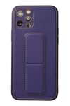 Apple iPhone 12 Pro Kılıf Coco Deri Standlı Kapak - Mor