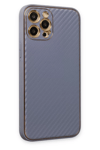Apple iPhone 12 Pro Kılıf Coco Karbon Silikon - Gri