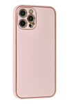 Apple iPhone 12 Pro Kılıf Coco Karbon Silikon - Pembe