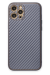 Apple iPhone 12 Pro Kılıf Coco Karbon Silikon - Gri