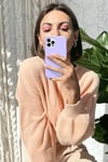 Apple iPhone 12 Pro Kılıf First Silikon - Mürdüm