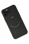 Apple iPhone 12 Pro Kılıf Jack Magneticsafe Lens Silikon - Siyah