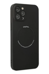 Apple iPhone 12 Pro Kılıf Jack Magneticsafe Lens Silikon - Siyah