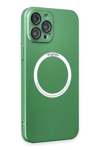 Apple iPhone 12 Pro Kılıf Jack Magneticsafe Lens Silikon - Yeşil