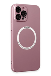 Apple iPhone 12 Pro Kılıf Jack Magneticsafe Lens Silikon - Rose Gold