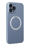 Apple iPhone 12 Pro Kılıf Jack Magneticsafe Lens Silikon - Sierra Blue