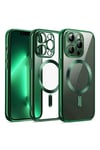 Apple iPhone 12 Pro Kılıf Kross Magneticsafe Kapak - Koyu Yeşil