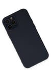 Apple iPhone 12 Pro Kılıf Lansman Glass Kapak - Lacivert