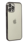 Apple iPhone 12 Pro Kılıf Lensli Silikon - Siyah