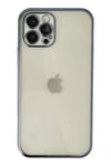 Apple iPhone 12 Pro Kılıf Lensli Silikon - Lacivert