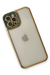 Apple iPhone 12 Pro Kılıf Liva Lens Silikon - Yeşil