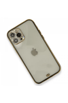 Apple iPhone 12 Pro Kılıf Liva Taşlı Silikon - Siyah