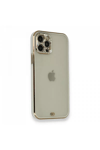 Apple iPhone 12 Pro Kılıf Liva Taşlı Silikon - Beyaz
