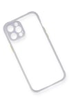 Apple iPhone 12 Pro Kılıf Miami Şeffaf Silikon - Lila